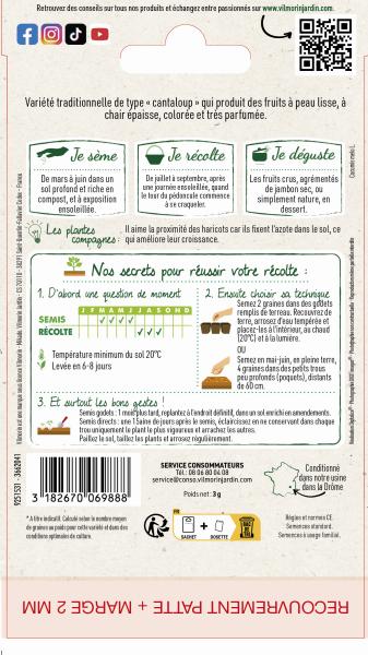 Potagères - Melon Charentais - MEDIA_PACKAGING_VERSO
